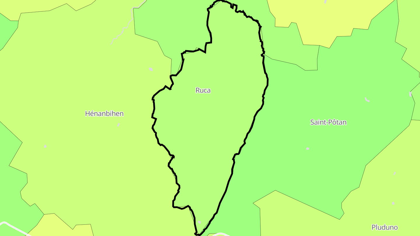 Carte des prix de l'immobilier Ruca