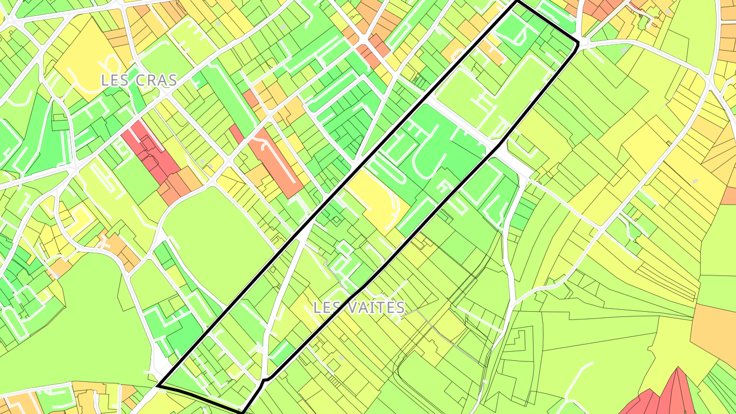 Carte des prix de l'immobilier Rue de Belfort