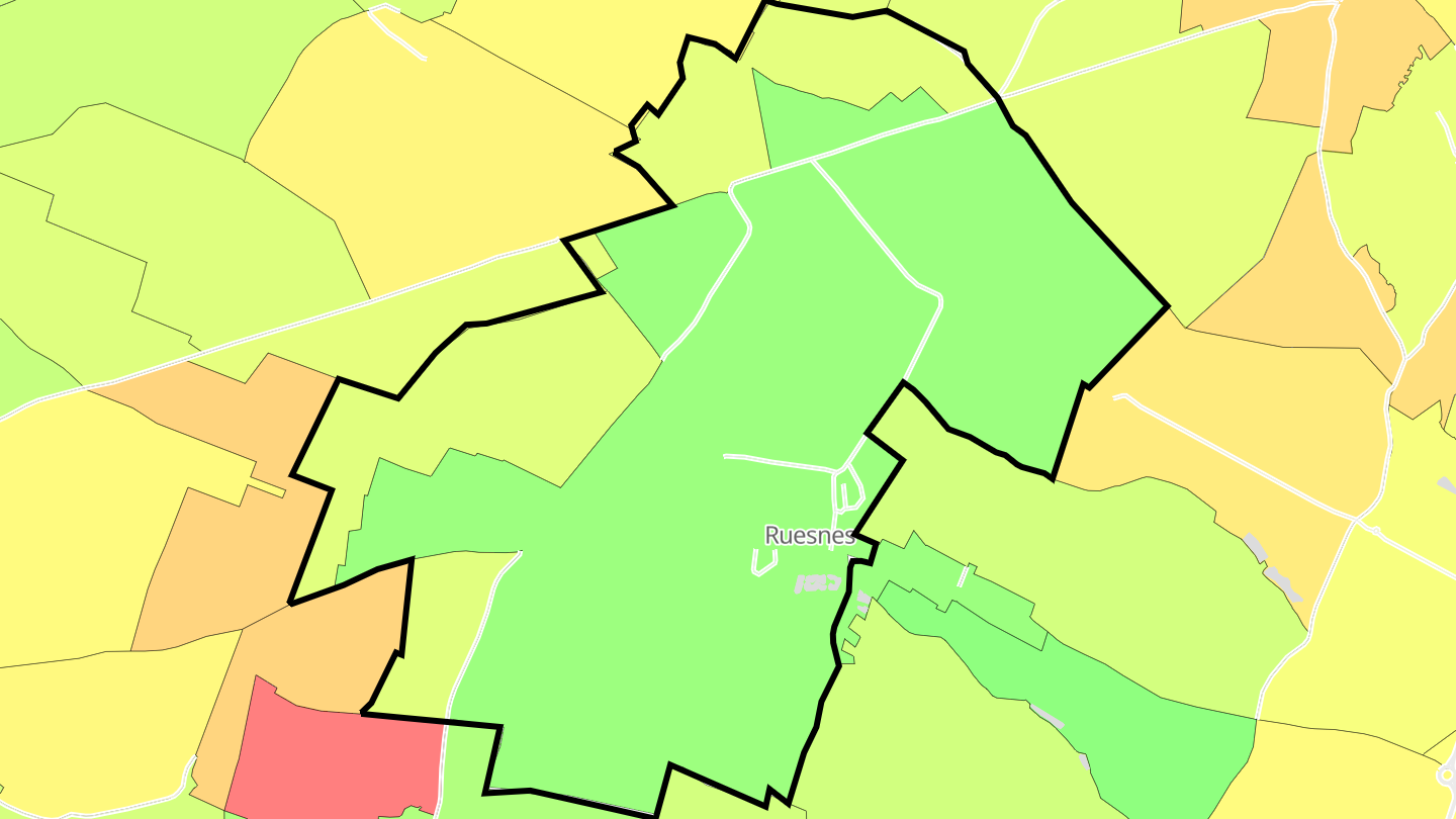 Carte des prix de l'immobilier Ruesnes