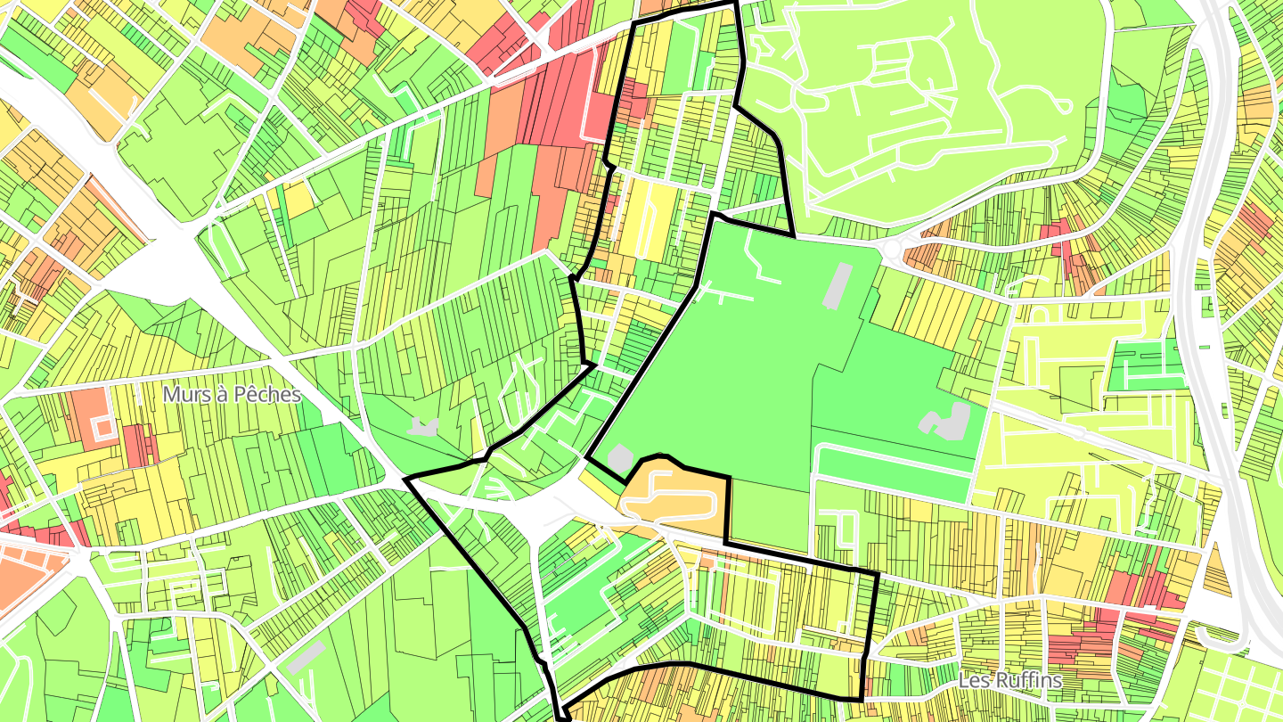 Carte des prix de l'immobilier Ruffins - Théophile-Sueur