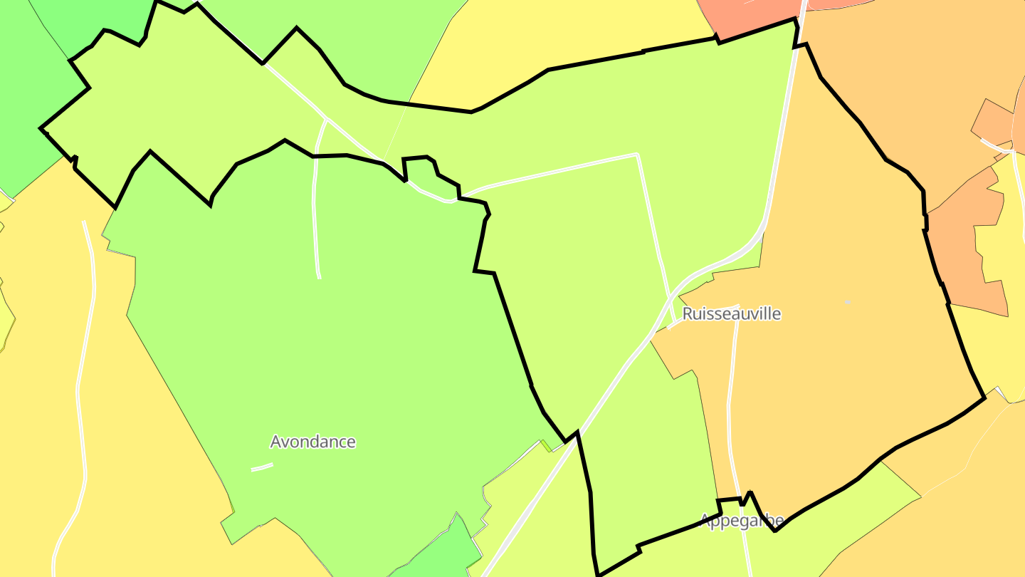 Carte des prix de l'immobilier Ruisseauville