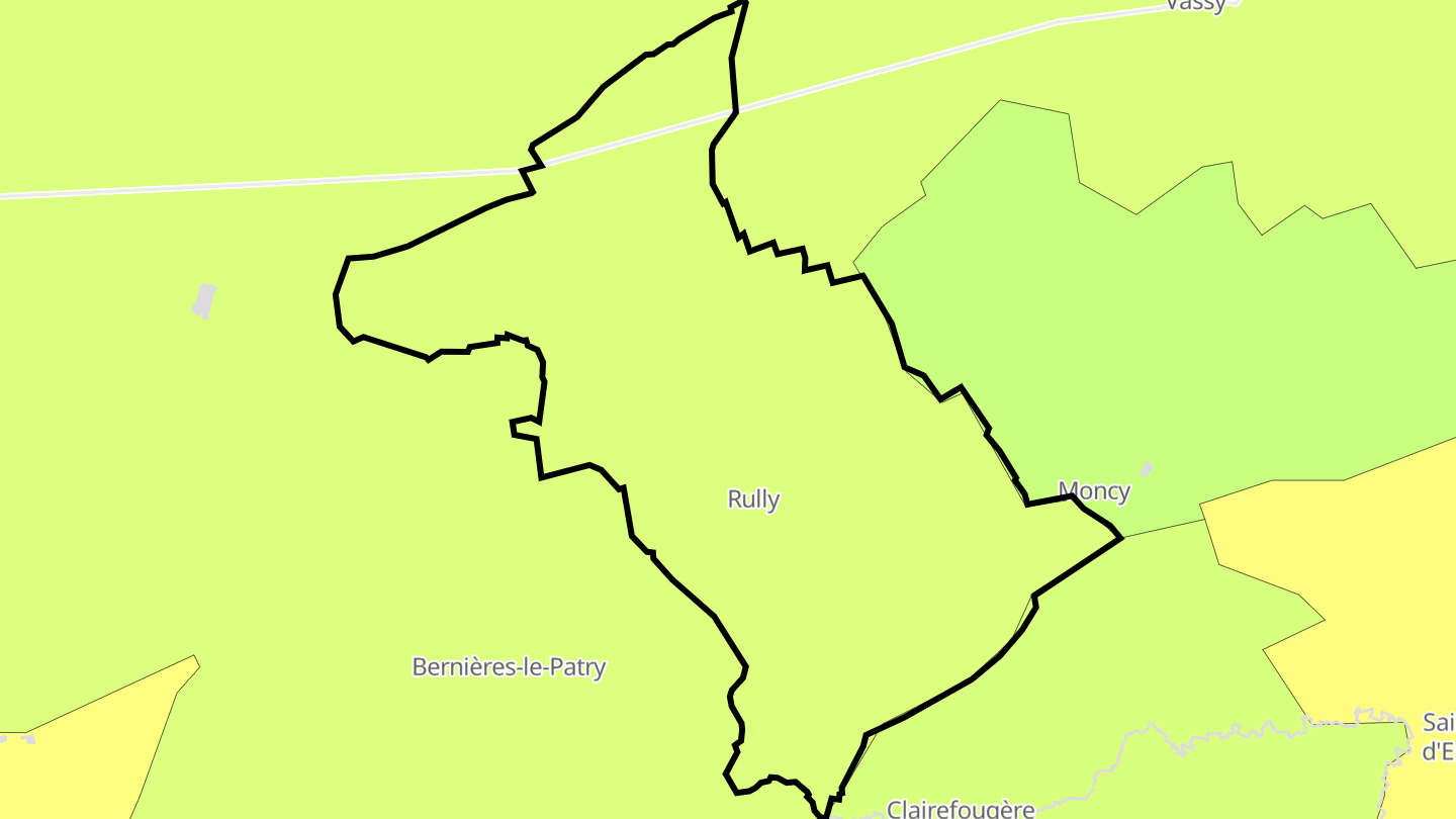 Carte des prix de l'immobilier Rully