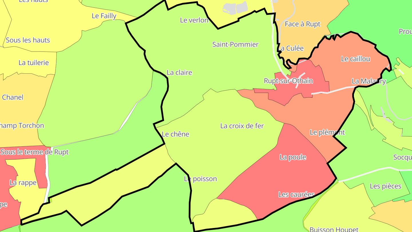 Carte des prix de l'immobilier Rupt-sur-Othain