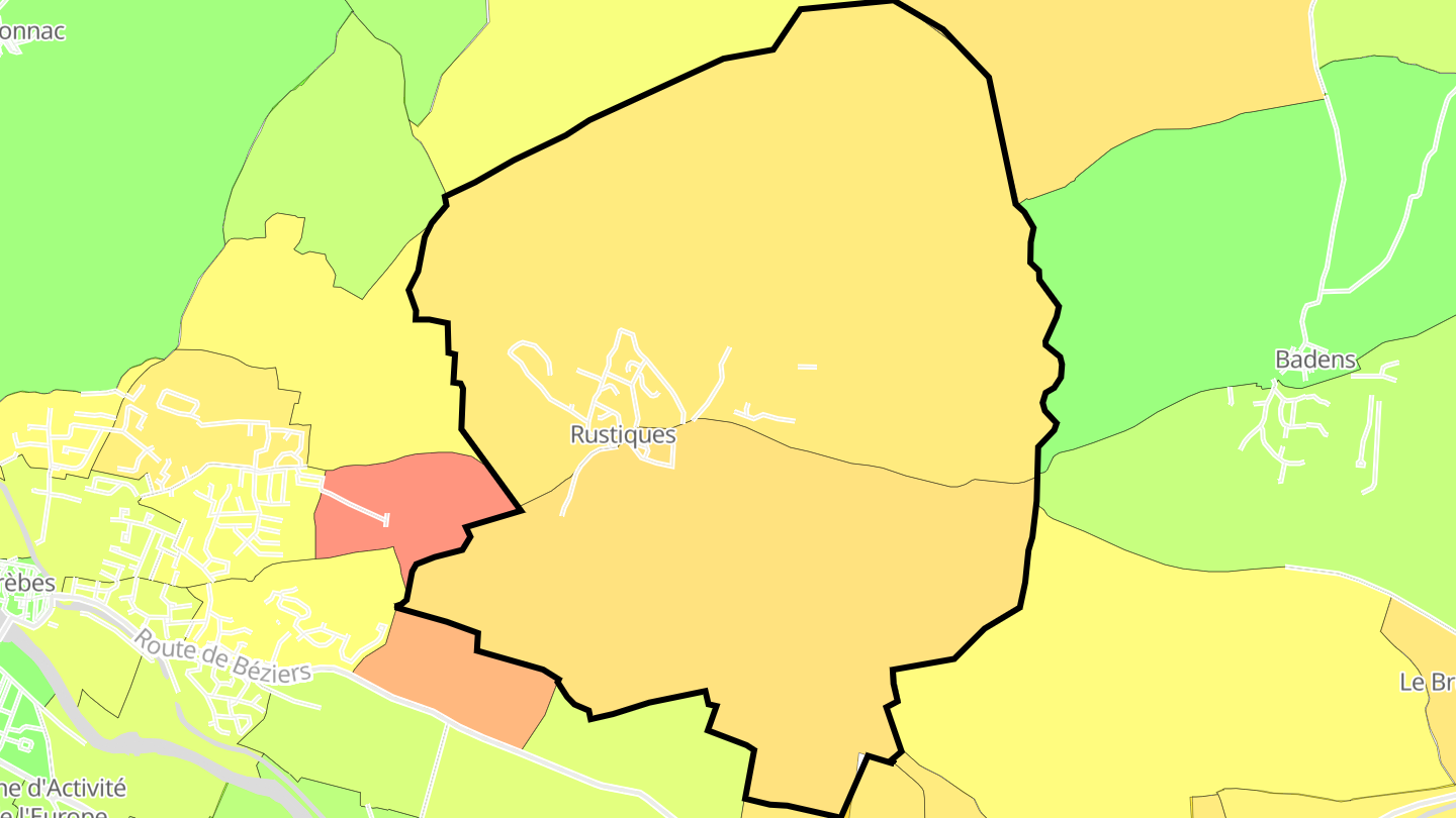Carte des prix de l'immobilier Rustiques