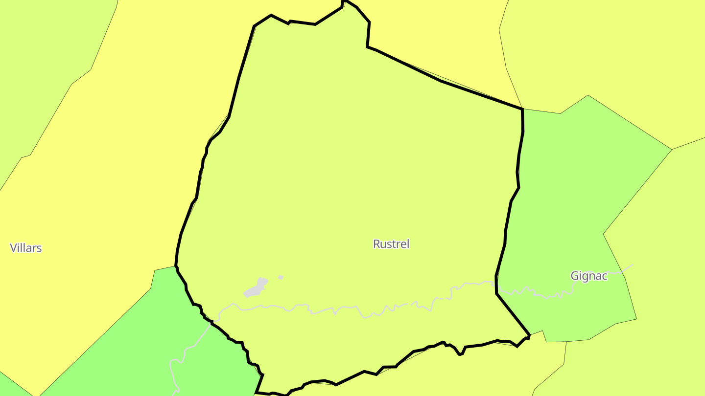 Carte des prix de l'immobilier Rustrel