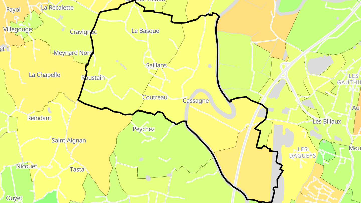Carte des prix de l'immobilier Saillans