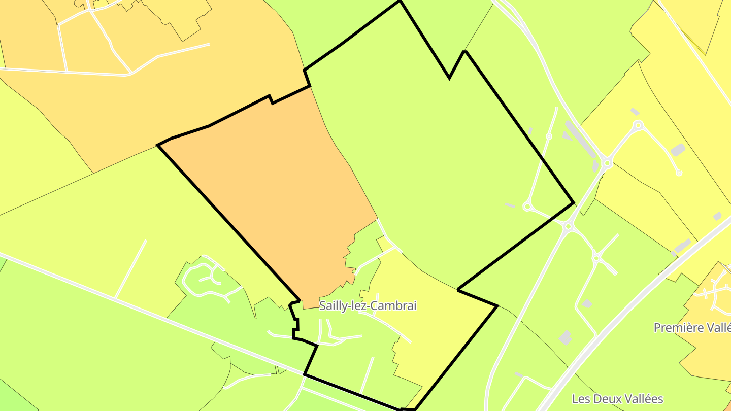 Carte des prix de l'immobilier Sailly-lez-Cambrai