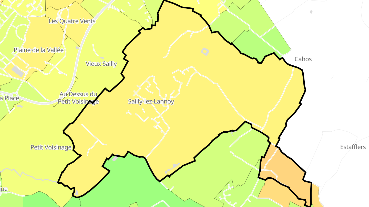 Carte des prix de l'immobilier Sailly-lez-Lannoy