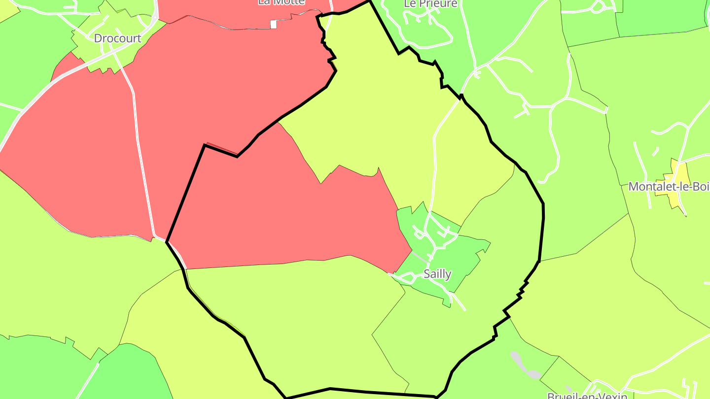 Carte des prix de l'immobilier Sailly