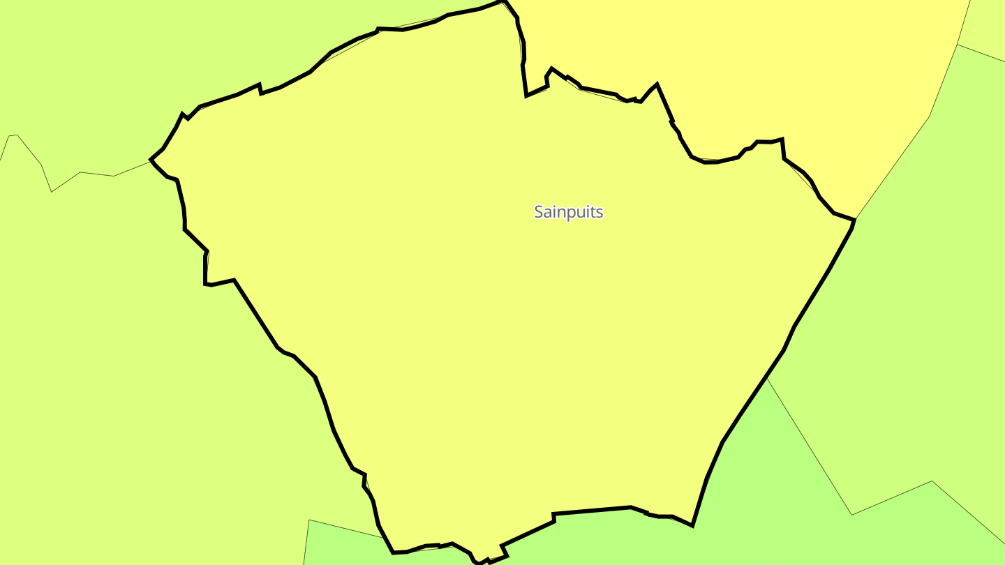 Carte des prix de l'immobilier Sainpuits