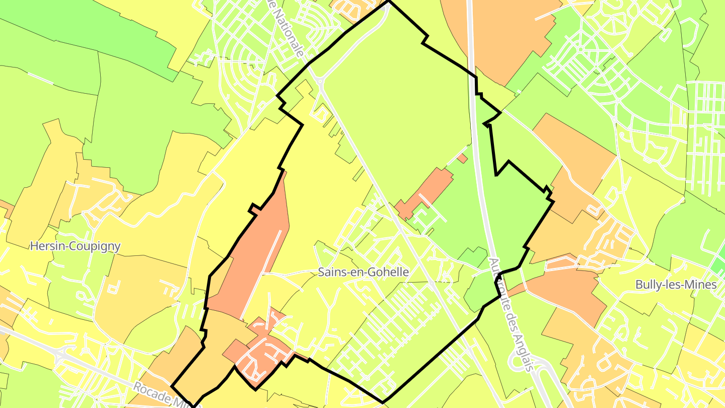Carte des prix de l'immobilier Sains-en-Gohelle