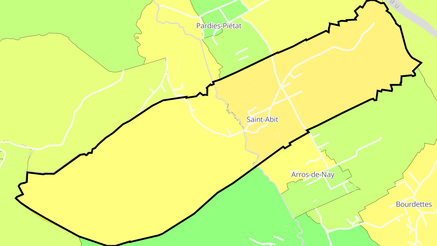 Carte des prix de l'immobilier Saint-Abit