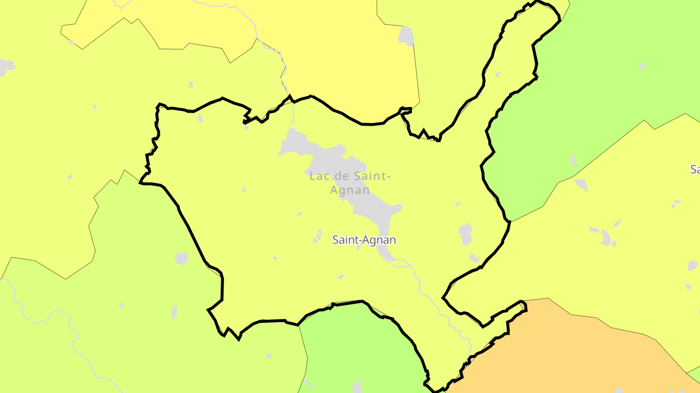 Carte des prix de l'immobilier Saint-Agnan