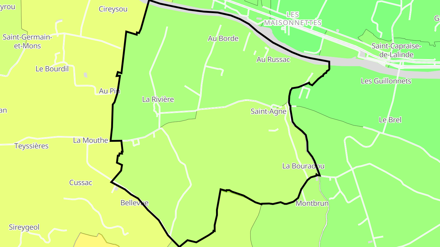 Carte des prix de l'immobilier Saint-Agne