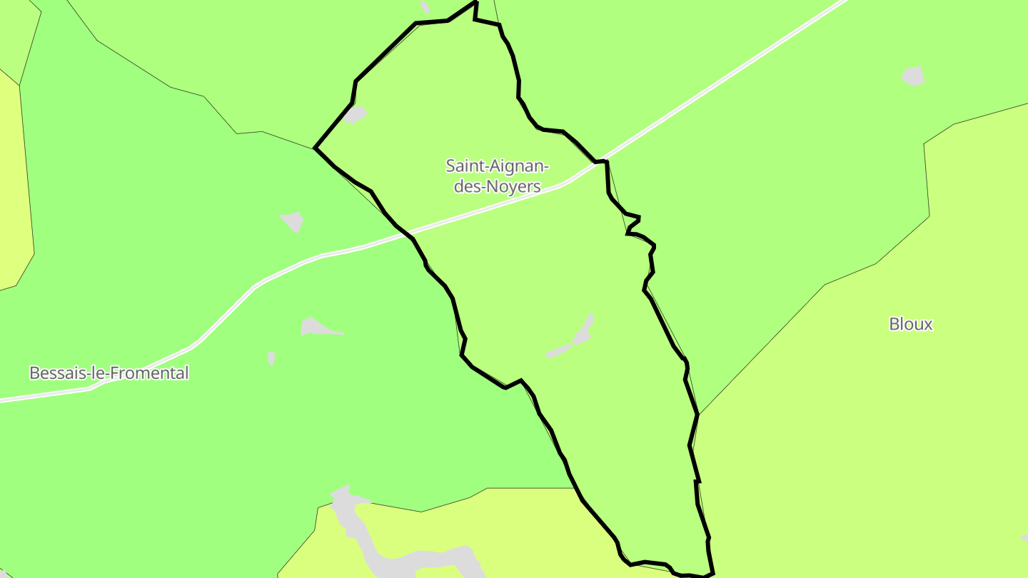 Carte des prix de l'immobilier Saint-Aignan-des-Noyers