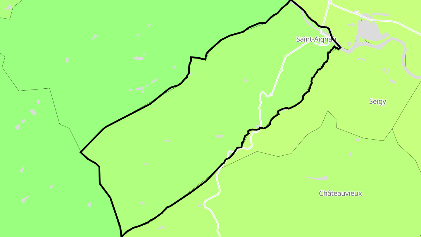 Carte des prix de l'immobilier Saint-Aignan