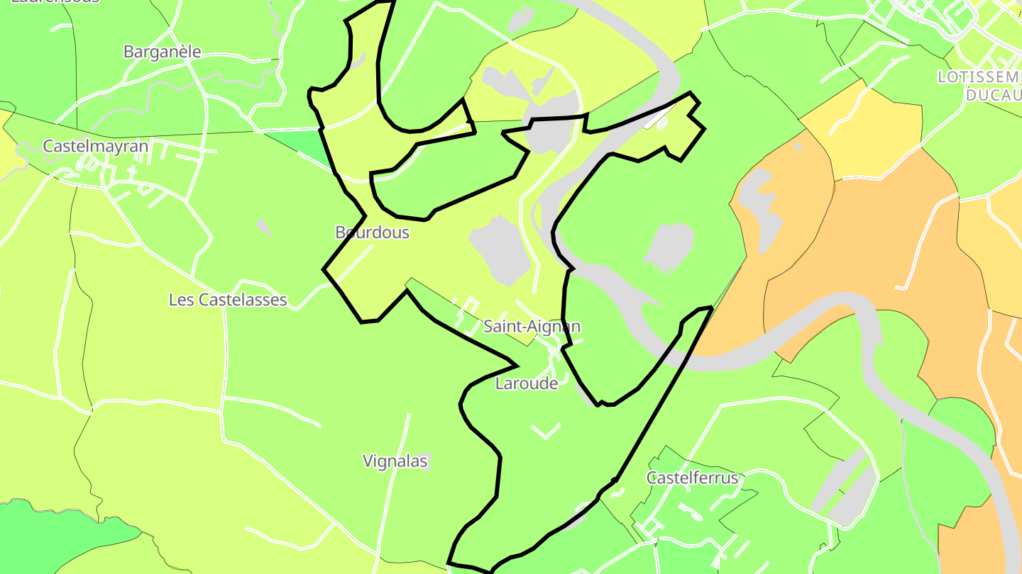Carte des prix de l'immobilier Saint-Aignan