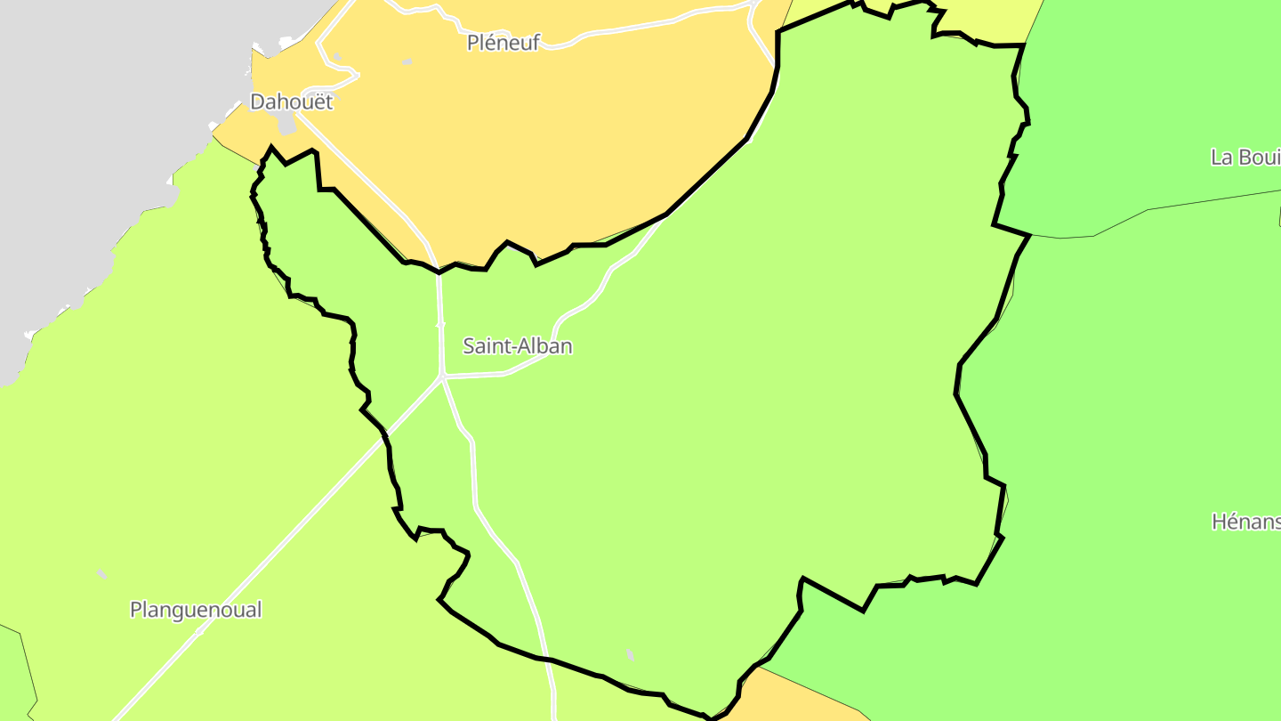 Carte des prix de l'immobilier Saint-Alban