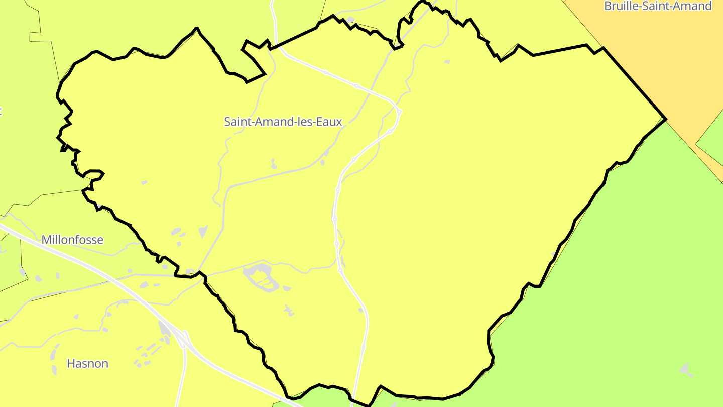 Carte des prix de l'immobilier Saint-Amand-les-Eaux