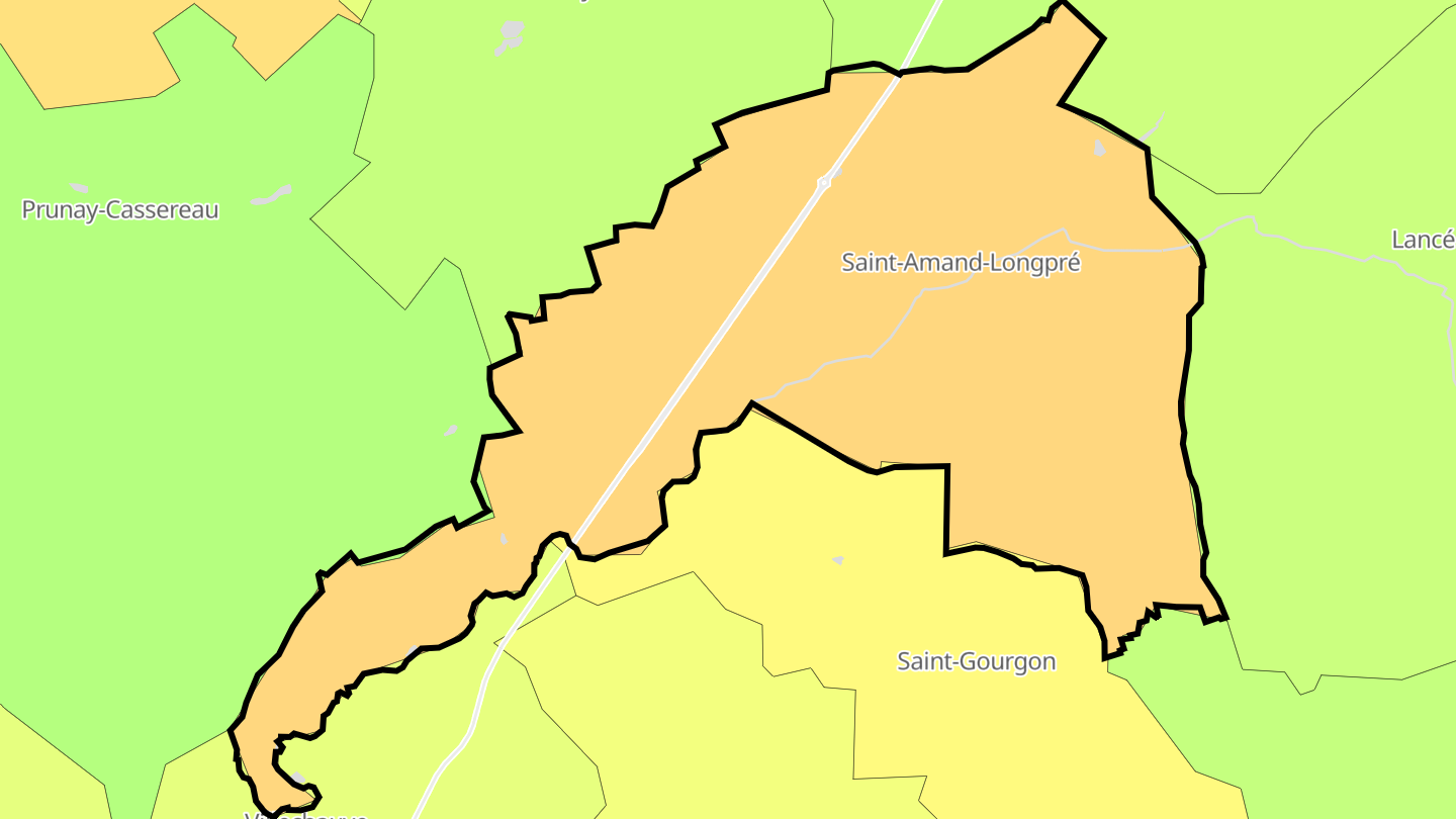 Carte des prix de l'immobilier Saint-Amand-Longpré