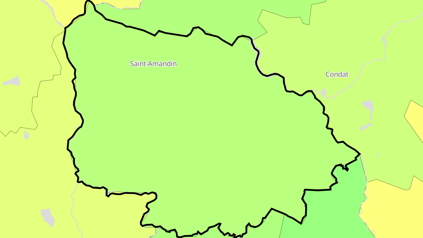 Carte des prix de l'immobilier Saint-Amandin