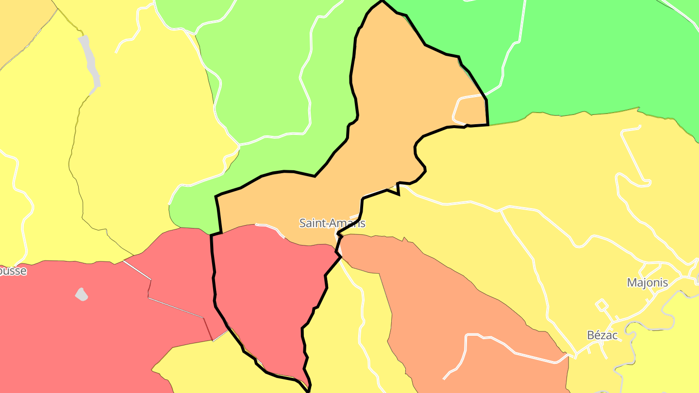 Carte des prix de l'immobilier Saint-Amans