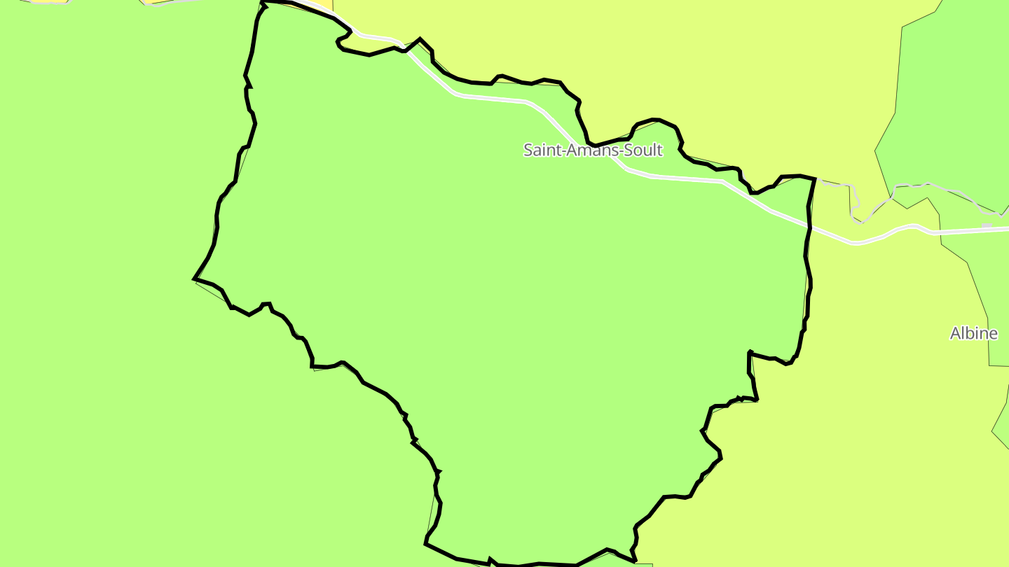 Carte des prix de l'immobilier Saint-Amans-Soult