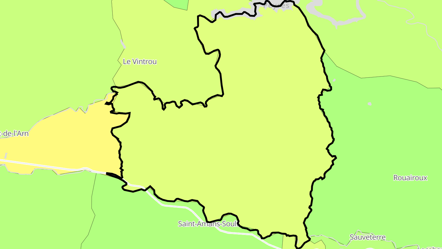 Carte des prix de l'immobilier Saint-Amans-Valtoret