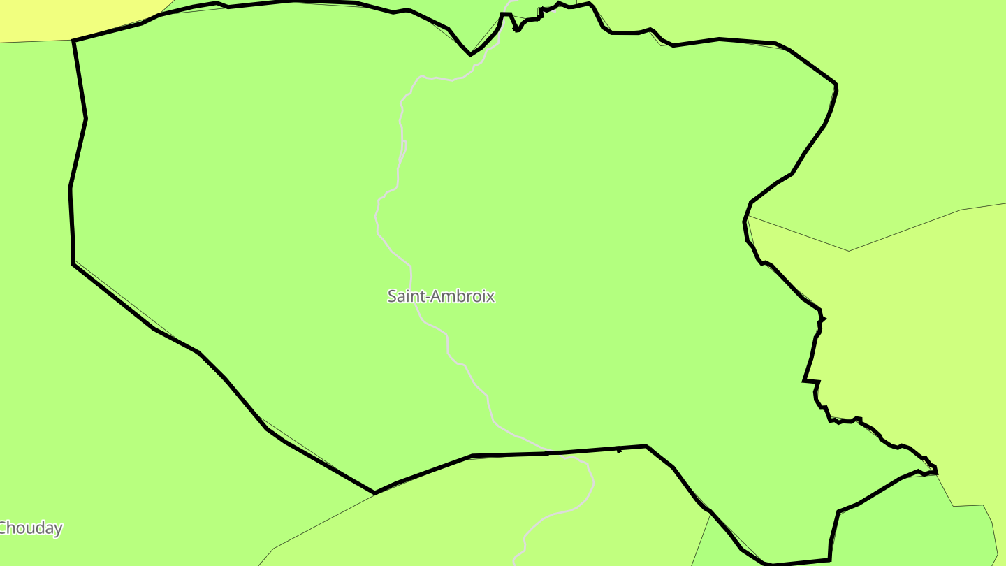 Carte des prix de l'immobilier Saint-Ambroix