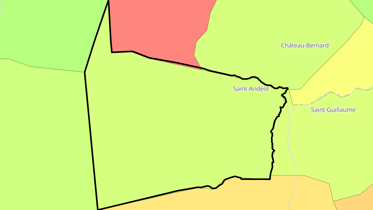 Carte des prix de l'immobilier Saint-Andéol