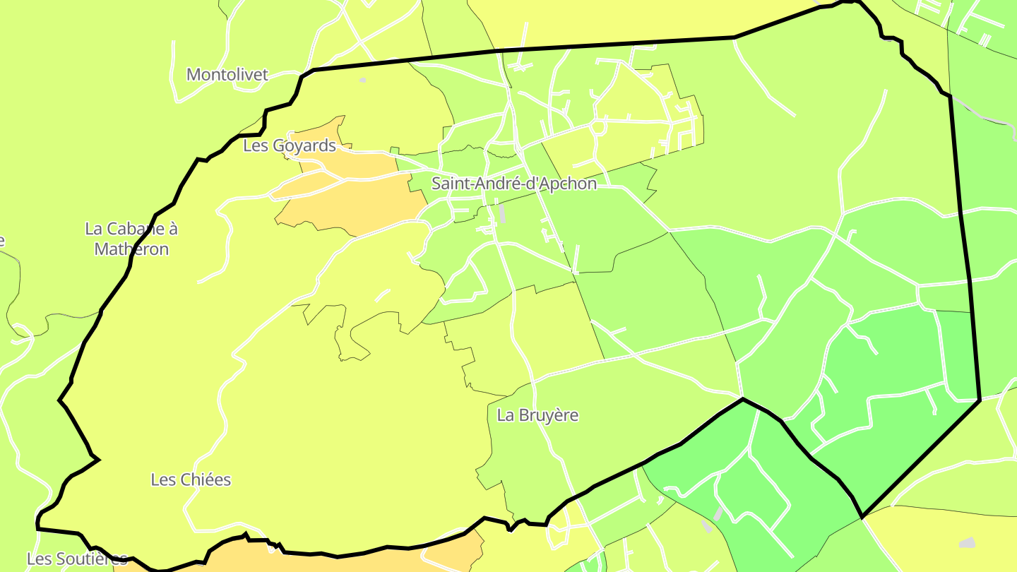 Carte des prix de l'immobilier Saint-André-d'Apchon