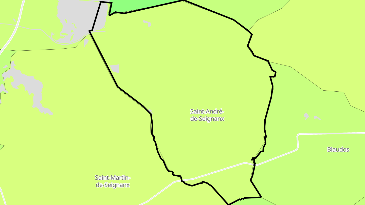 Carte des prix de l'immobilier Saint-André-de-Seignanx