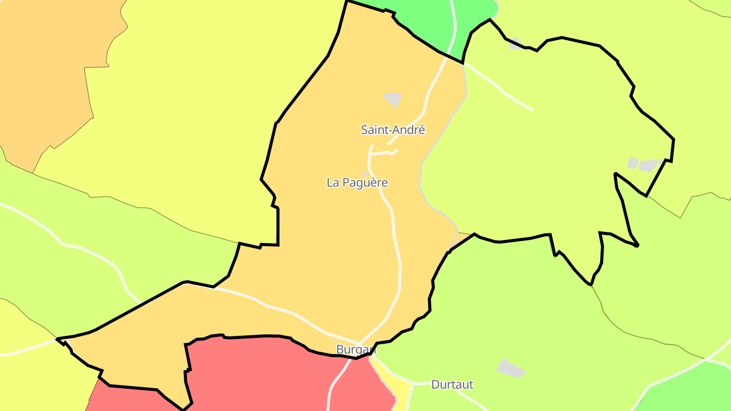 Carte des prix de l'immobilier Saint-André