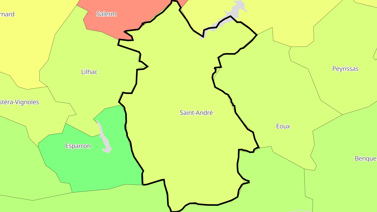 Carte des prix de l'immobilier Saint-André