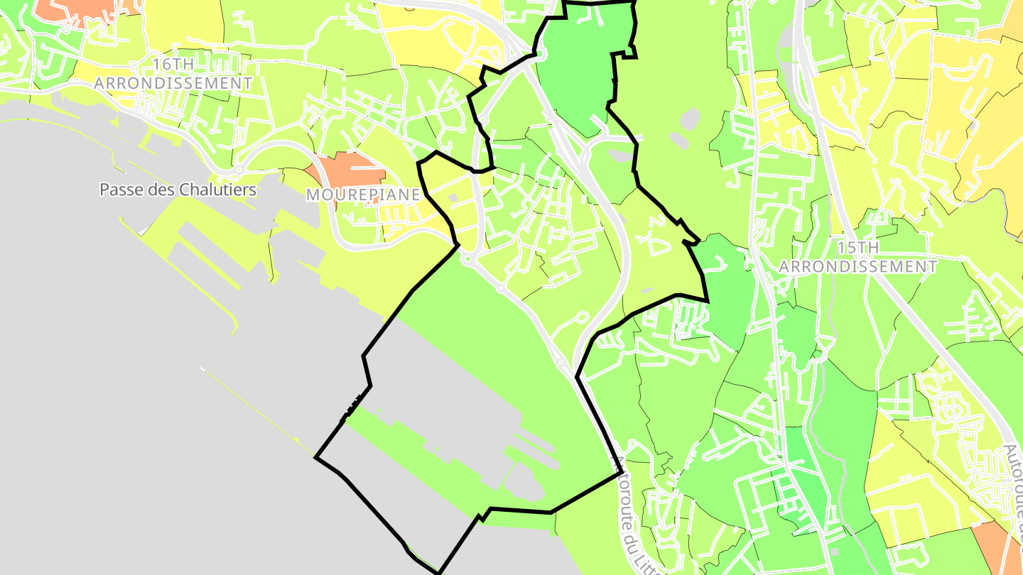 Carte des prix de l'immobilier Saint-André