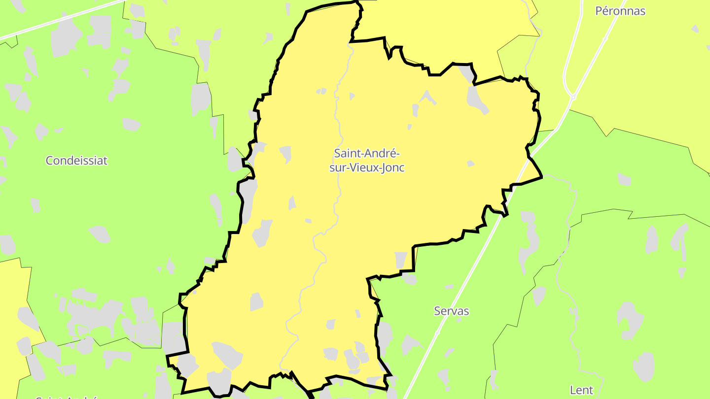 Carte des prix de l'immobilier Saint-André-sur-Vieux-Jonc