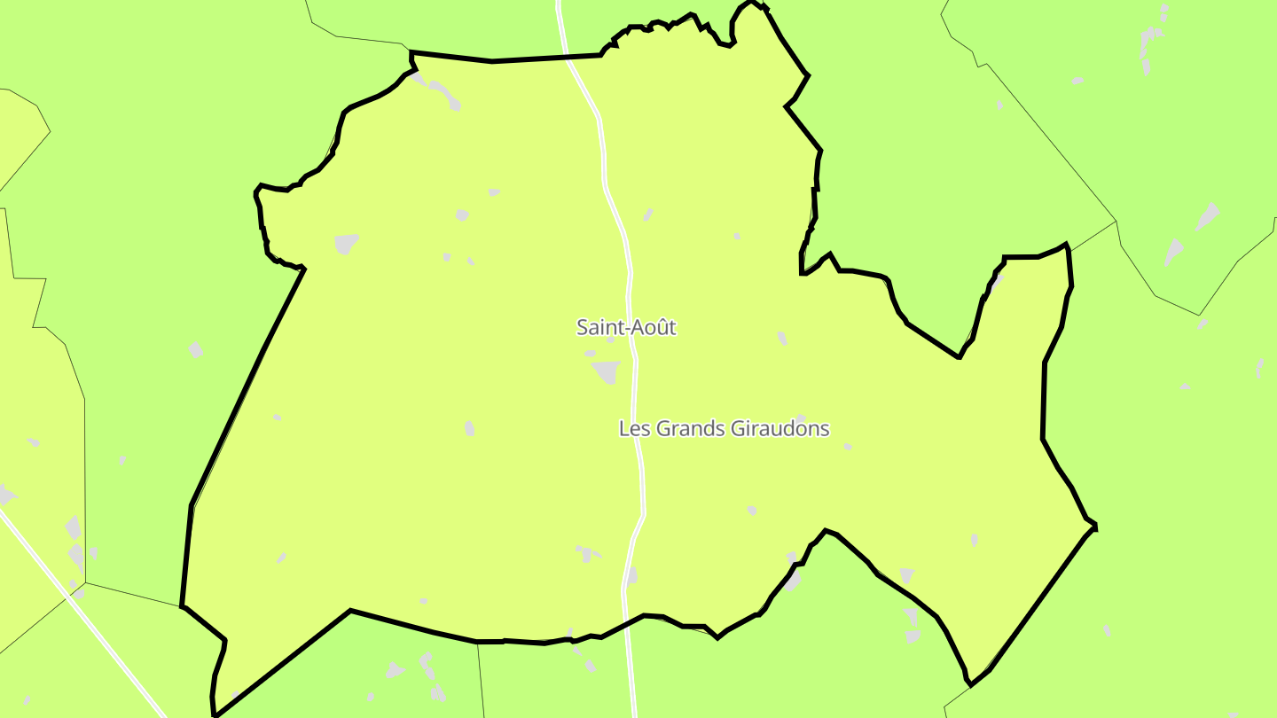 Carte des prix de l'immobilier Saint-Août