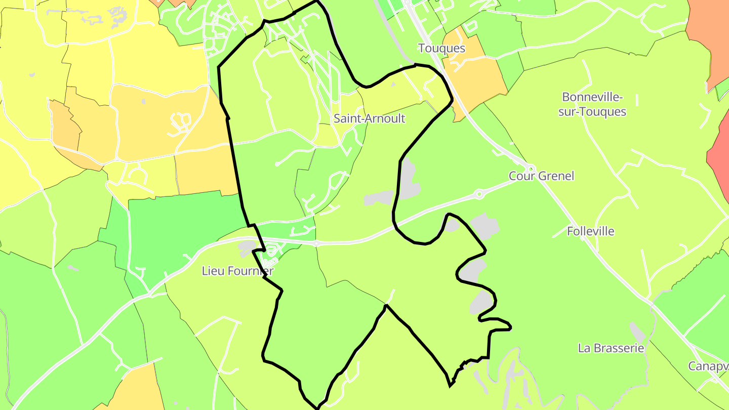 Carte des prix de l'immobilier Saint-Arnoult