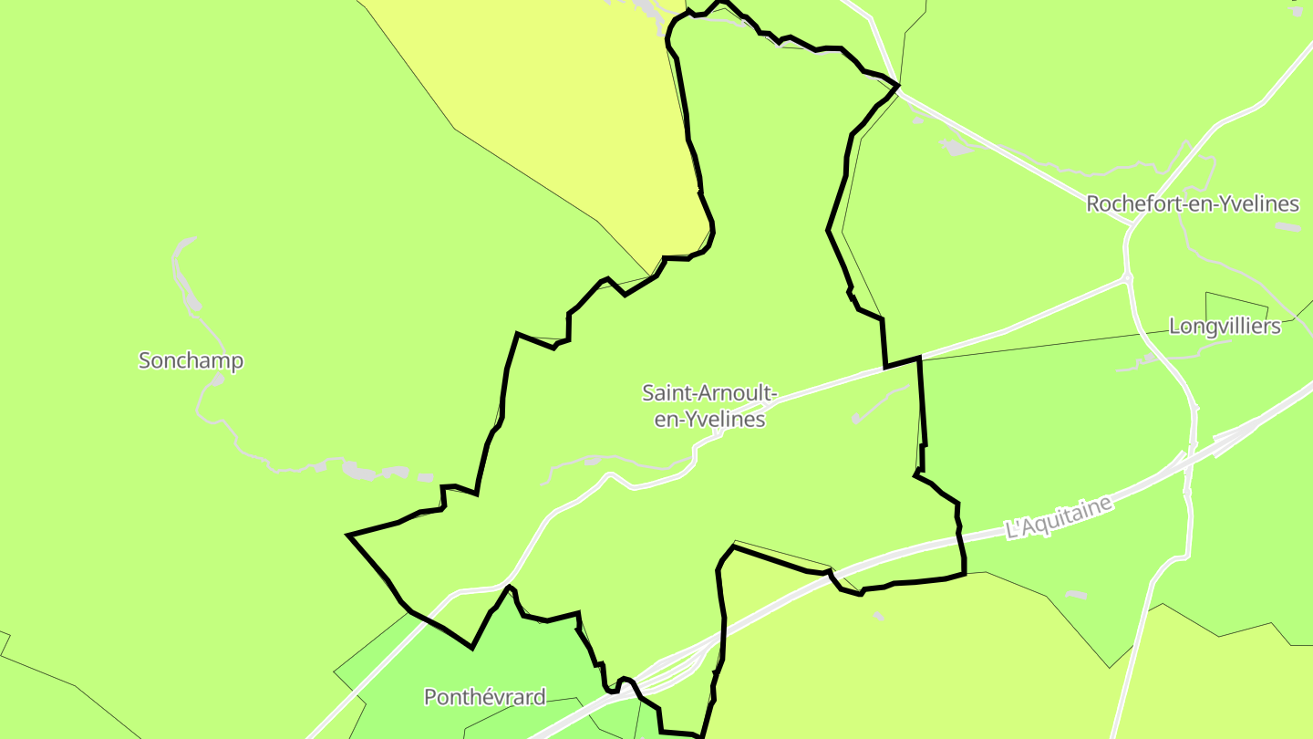 Carte des prix de l'immobilier Saint-Arnoult-en-Yvelines