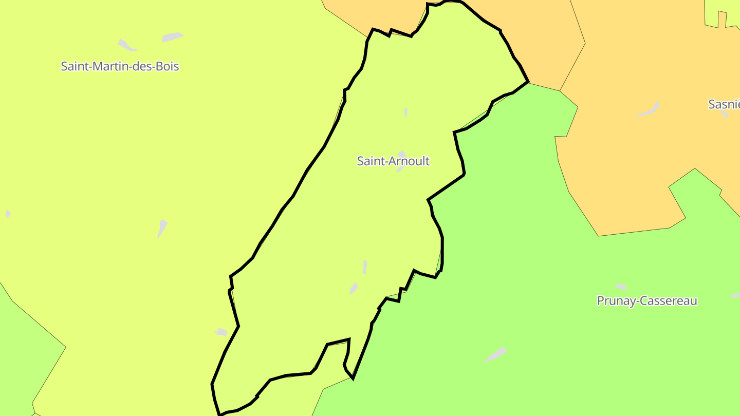 Carte des prix de l'immobilier Saint-Arnoult