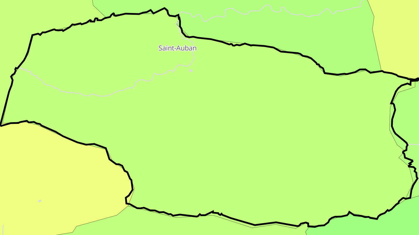 Carte des prix de l'immobilier Saint-Auban
