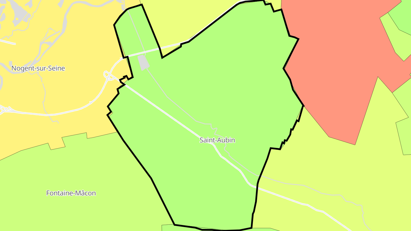 Carte des prix de l'immobilier Saint-Aubin