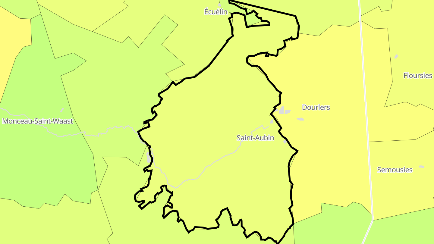 Carte des prix de l'immobilier Saint-Aubin