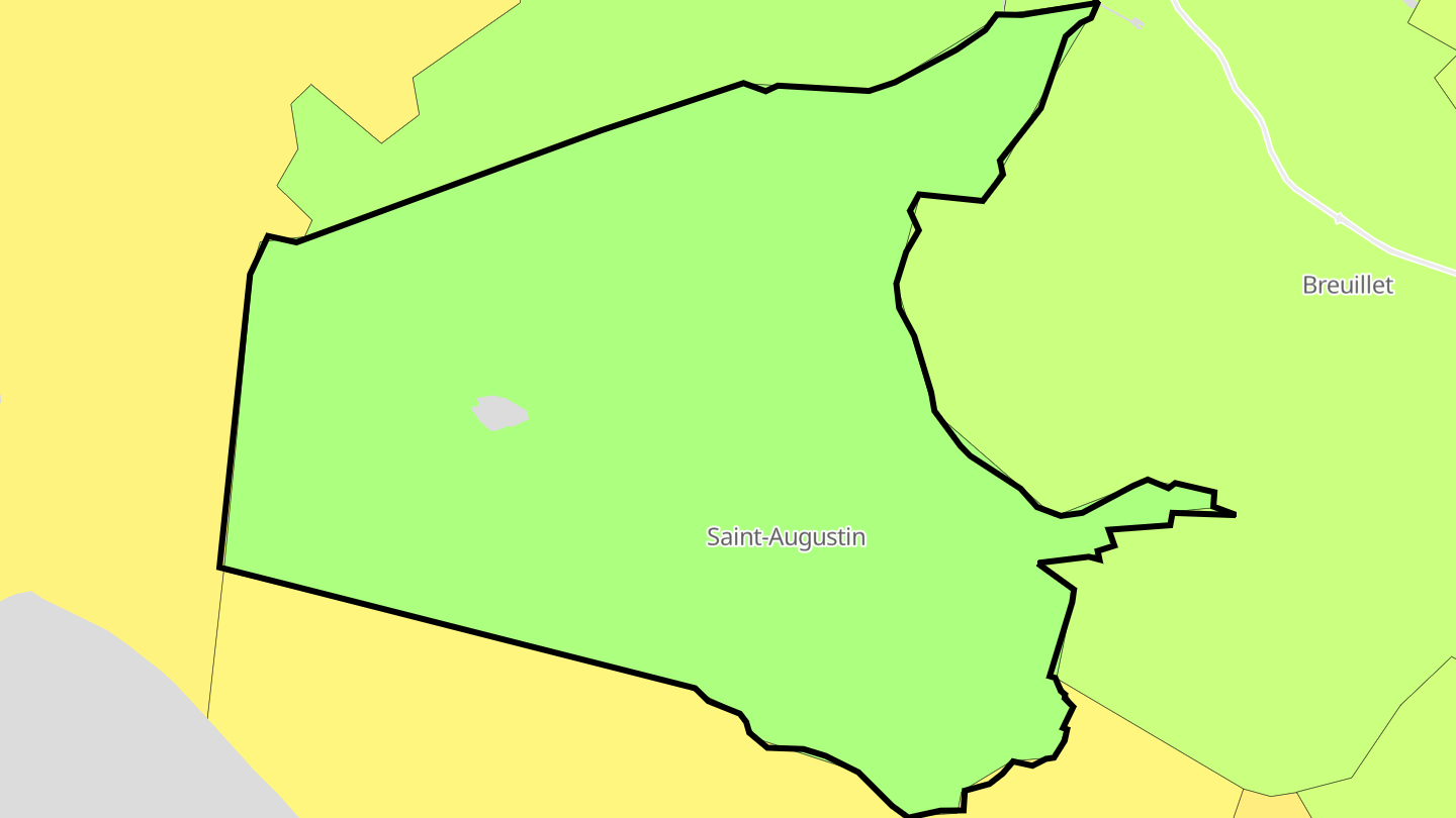 Carte des prix de l'immobilier Saint-Augustin