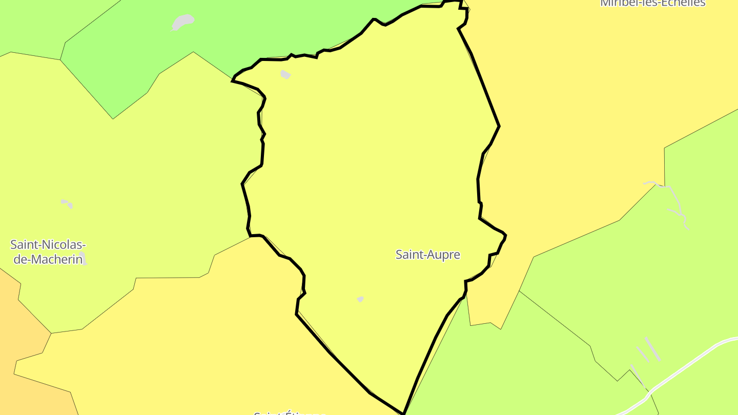 Carte des prix de l'immobilier Saint-Aupre