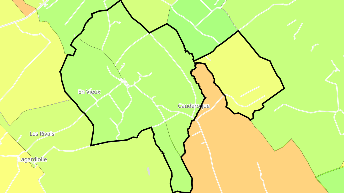 Carte des prix de l'immobilier Saint-Avit