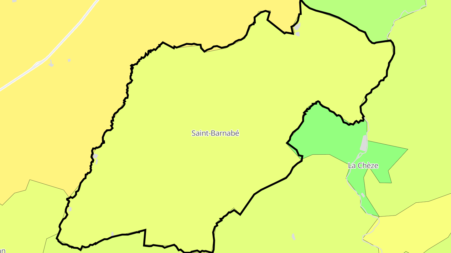 Carte des prix de l'immobilier Saint-Barnabé