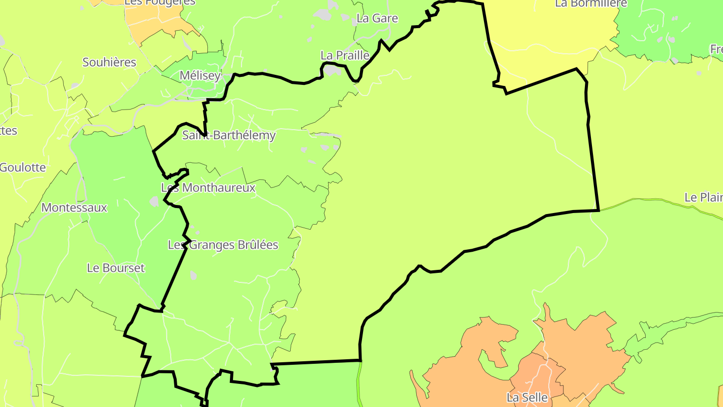 Carte des prix de l'immobilier Saint-Barthélemy
