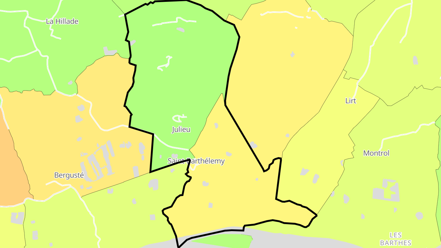Carte des prix de l'immobilier Saint-Barthélemy