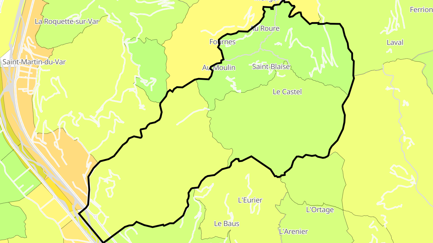 Carte des prix de l'immobilier Saint-Blaise